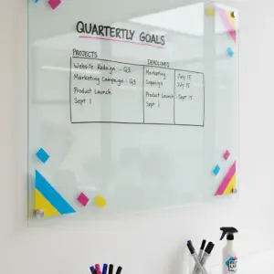 glass whiteboards for offices